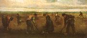 Vincent Van Gogh Farmers Planting Potatoes (nn04) Germany oil painting artist